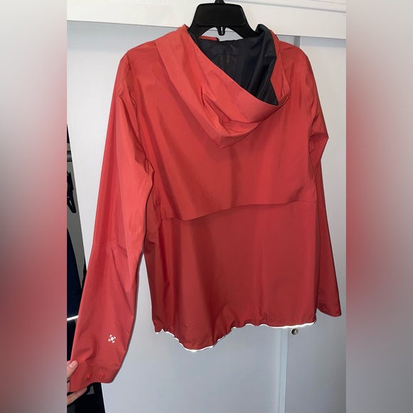 Lululemon Glyde Outpour Shell Rain Windbreaker Jacket In Salmon Pink Size Small - Picture 15 of 16